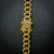 Corrente Cuban Link Cravejado com Pedras de Zircônia Fecho Gaveta 10mm 60cm ou 70cm - Banhado a Ouro 18K na internet