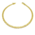 Pulseira Cadeado Dupla Fecho Gaveta 3,5mm 20cm - Banhado a Ouro 18K