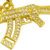 Pingente Arma Fuzil Cravejado com Pedras de Zircônia 2,8x6cm - Banhado a Ouro 18K na internet