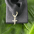Brinco Argola com Cruz Cravejada com Pedras de Zircônia - Banhado a Ouro 18K na internet
