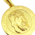 Pingente Medalha Redonda Jesus Cristo Pequeno Diâmetro 2cm - Banhado a Ouro 18K na internet
