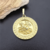 Pingente Medalha São Jorge Circular Grande Diâmetro 3cm - Banhado a Ouro 18K na internet