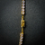 Corrente Riviera Branca Cravejado com Pedras de Zircônia Fecho Canhão 4mm 60cm - Banhado a Ouro 18K - comprar online