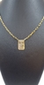 Imagem do Escapulário Elo Cadeado Alongado Jesus 3mm 70cm - Banhado a Ouro 18K