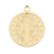 Pingente Medalha São Bento Circular Grande Diâmetro 2,5cm - Banhado a Ouro 18K - comprar online