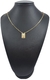 Escapulário Elo Tijolinho São Jorge Detalhado 1,5mm 60cm - Banhado a Ouro 18K