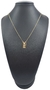 Escapulário Elo Tijolinho Placa "Tudo Posso" com Cruz Vazada 1,8mm 70cm - Banhado a Ouro 18K
