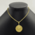 Pingente Medalha Redonda Medusa Grande Diâmetro 2,5cm - Banhado a Ouro 18K - Haaz Joias e Semijoias