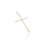 Pingente Crucifixo Agulha Pequeno 2,5x2cm - Banhado a Ouro 18K - comprar online