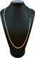 Corrente Rabo de Rato Chapada Fecho Canhão 4mm 60cm ou 70cm - Banhado a Ouro 18K - Haaz Joias e Semijoias