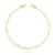 Pulseira 3 por 1 Fecho Gaveta 3mm 20cm - Banhado a Ouro 18K