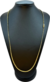 Corrente Rabo de Rato Chapada Fecho Canhão 3mm 60cm ou 70cm - Banhado a Ouro 18K - Haaz Joias e Semijoias