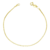 Pulseira Veneziana Fecho Tradicional 1,2mm 20cm - Banhado a Ouro 18K