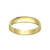 Aliança Lisa Tradicional 4mm - Banhado a Ouro 18K
