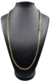 Corrente Grumet Fecho Trava Dupla 4,5mm 60cm ou 70cm - Banhado a Ouro 18K - Haaz Joias e Semijoias