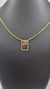Imagem do Escapulário Elo Cadeado Fino Fé 3mm 70cm - Banhado a Ouro 18K