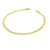 Pulseira Cadeado Duplo Fecho Gaveta 3mm 20cm - Banhado a Ouro 18K - comprar online