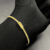 Pulseira Cadeado Duplo Fecho Gaveta 3mm 20cm - Banhado a Ouro 18K - loja online