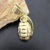Pingente Granada Detalhada 2,8x1,8cm - Banhado a Ouro 18K - Haaz Joias e Semijoias