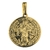 Pingente Medalha São Bento Circular Pequeno Diâmetro 2cm - Banhado a Ouro 18K na internet