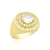 Anel Escala de Pedras Cravejado com Pedras de Zircônia - Banhado a Ouro 18K - comprar online