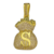 Pingente Saco de Dinheiro Grande Cravejado com Pedras de Zircônia 3,5x2,5cm - Banhado a Ouro 18K - comprar online