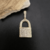 Pingente Cadeado Pequeno Cravejado com Pedras de Zircônia 2,4x1,5cm - Banhado a Ouro 18K - comprar online