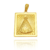 Pingente Placa Nossa Senhora Aparecida 2,6x2,2cm - Banhado a Ouro 18K
