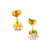 Brinco Circular Cravejado com Pedra de Zircônia 5,5mm - Banhado a Ouro 18K - comprar online