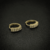 Imagem do Brinco Argola Cravejada com 14 Pedras de Zircônia - Banhado a Ouro 18K