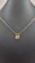 Escapulário Elo Cadeado Fino Espírito Santo e Cruz 1,8mm 60cm - Banhado a Ouro 18K - Haaz Joias e Semijoias