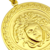 Pingente Medalha Redonda Medusa Grande Diâmetro 2,5cm - Banhado a Ouro 18K na internet