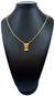 Escapulário Elo Cadeado Fino Jesus 3mm 70cm - Banhado a Ouro 18K