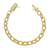 Pulseira Cartier Cravejada em Pedras de Zircônia Fecho Canhão 8mm - Banhado a Ouro 18K