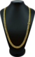 Corrente Grumet Oca Fecho Trava Dupla 8mm 60cm ou 70cm - Banhado a Ouro 18K - Haaz Joias e Semijoias