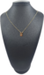 Escapulário Elo Cadeado Estrela de Davi 1mm 60cm - Banhado a Ouro 18K