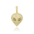 Pingente Alien UFO OVNI Cravejado com Pedras de Zircônia 2,5x2,2cm - Banhado a Ouro 18K