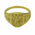 Anel São Jorge Oval - Banhado a Ouro 18K