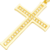 Pingente Crucifixo Tradicional Médio 4x2,8cm - Banhado a Ouro 18K - comprar online