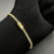 Pulseira Grumet Soldada Fecho Gaveta 3,3mm 20cm - Banhado a Ouro 18K - Haaz Joias e Semijoias