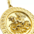 Pingente Medalha São Jorge Circular Grande Diâmetro 3cm - Banhado a Ouro 18K - comprar online