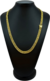 Imagem do Corrente Grumet Oca Fecho Trava Dupla 8mm 60cm ou 70cm - Banhado a Ouro 18K