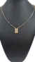 Escapulário Elo Tijolinho São Jorge Detalhado 1,5mm 60cm - Banhado a Ouro 18K - Haaz Joias e Semijoias