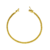 Pulseira Peruana Fecho Canhão 3mm 20cm - Banhado a Ouro 18K