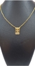 Escapulário Elo Cadeado Fino Jesus 3mm 70cm - Banhado a Ouro 18K - Haaz Joias e Semijoias