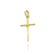 Pingente Crucifixo Trançado Grande 3,5x2,2cm - Banhado a Ouro 18K