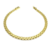 Pulseira Cadeado Dupla Fecho Gaveta 4,8mm 20cm - Banhado a Ouro 18K