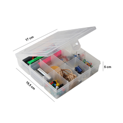 CAJA ORGANIZADORA CUADRADA CON DIVISIONES - COLOMBRARO - comprar online