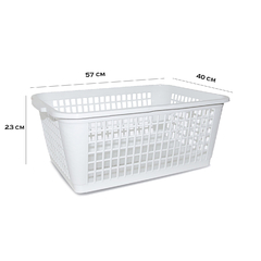 CESTO CALADO RECTANGULAR GRANDE - COLOMBRARO - tienda online
