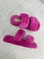 Chinelo Fluffy 2 Tiras pink na internet
